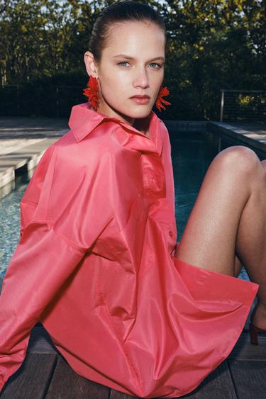 KËMISHË ME XHEPA - THE ITEM ZARA WOMAN - Rozë nga Zara