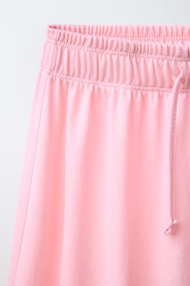 PANTALON FLUIDE À JAMBES LARGES - Rose de Zara - Image 2
