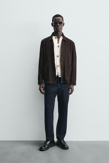 RELAXED FIT CHINO TROUSERS - Navy blue by Zara - Image 0