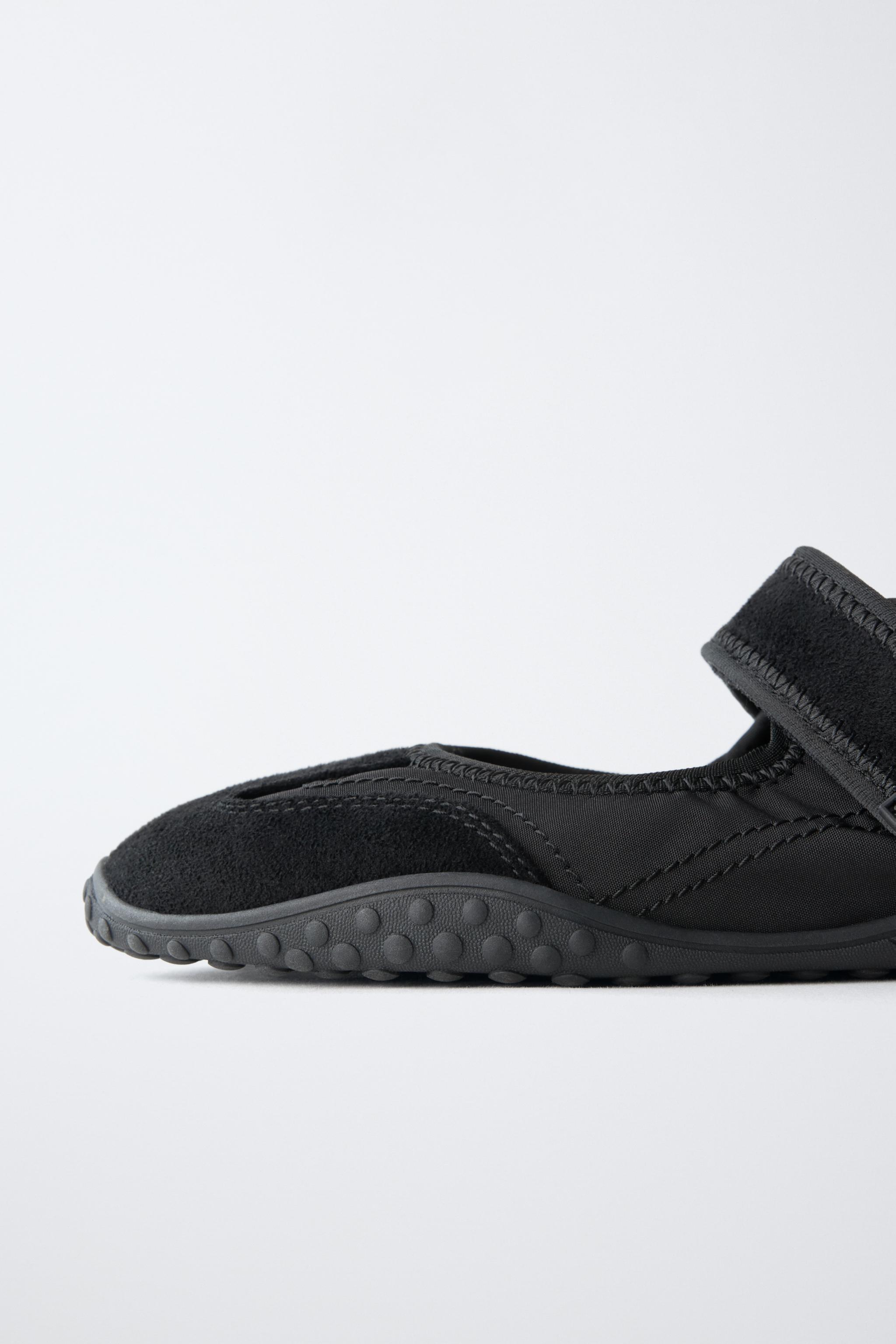 Обувь Zara MULTI-PIECE SPORTY BALLET FLATS — фото 7