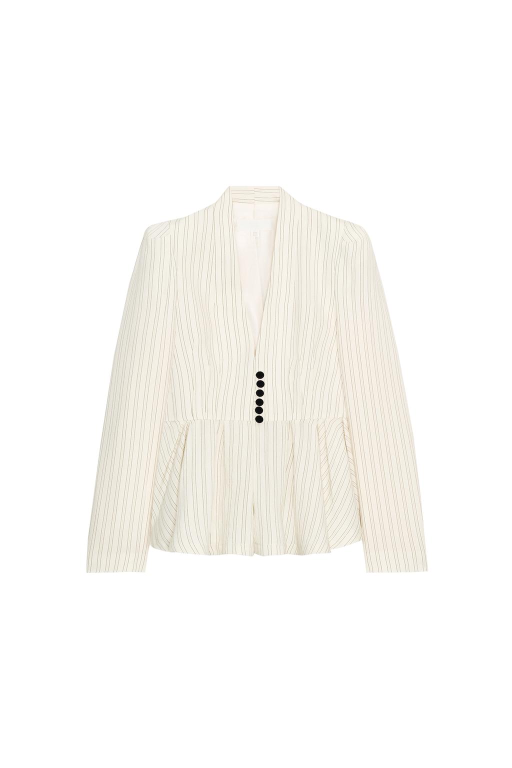 STRIPED PEPLUM BLAZER - image 3