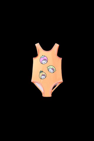 2-6 AÑOS/ BAÑADOR HELLO KITTY © SANRIO - Naranja de Zara