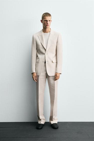 Zara SUIT PANTS BOBBY GILLESPIE X ZARA - Ecru