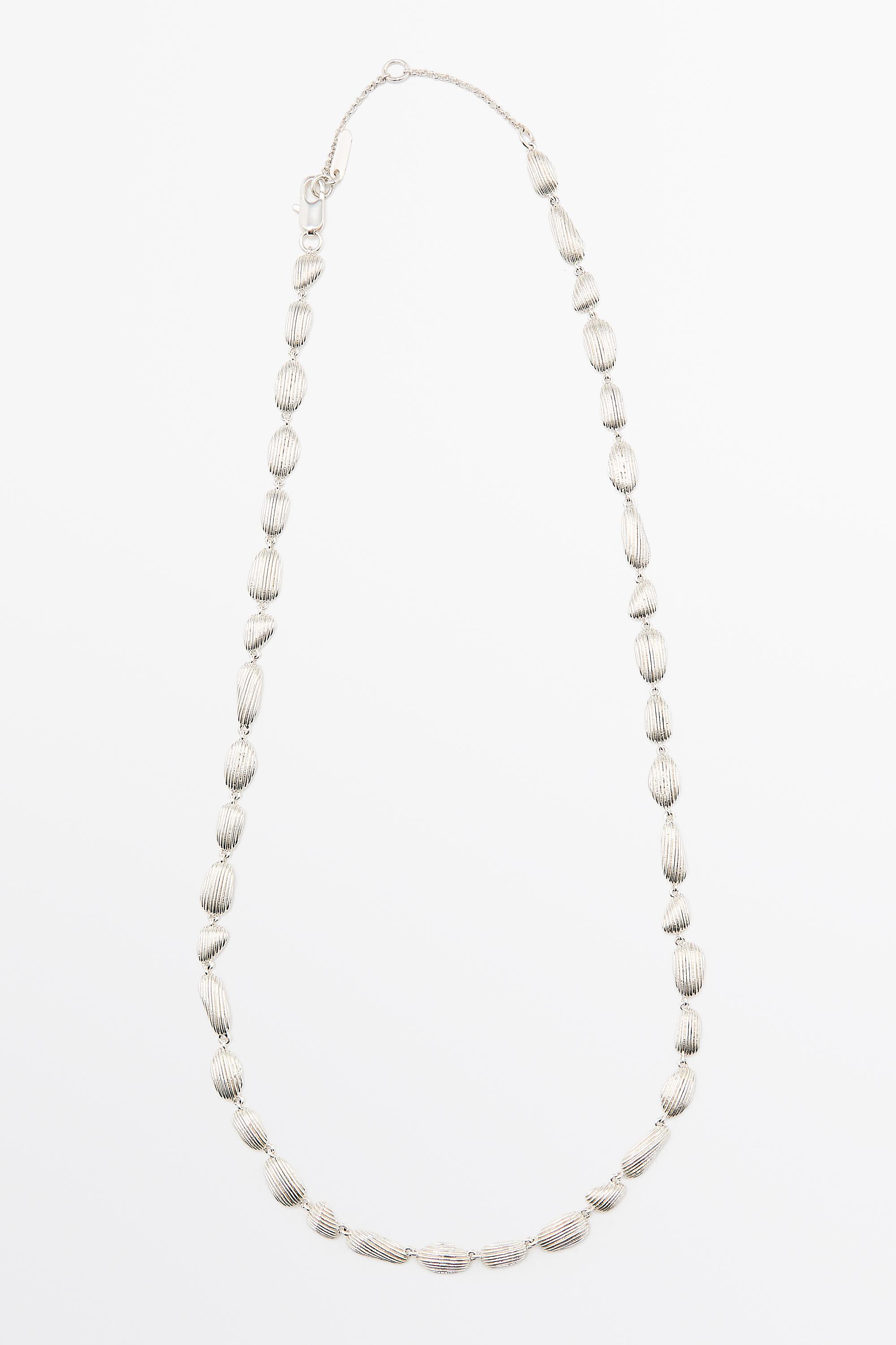 Pinstriped piece necklace - Silver | ZARA United States