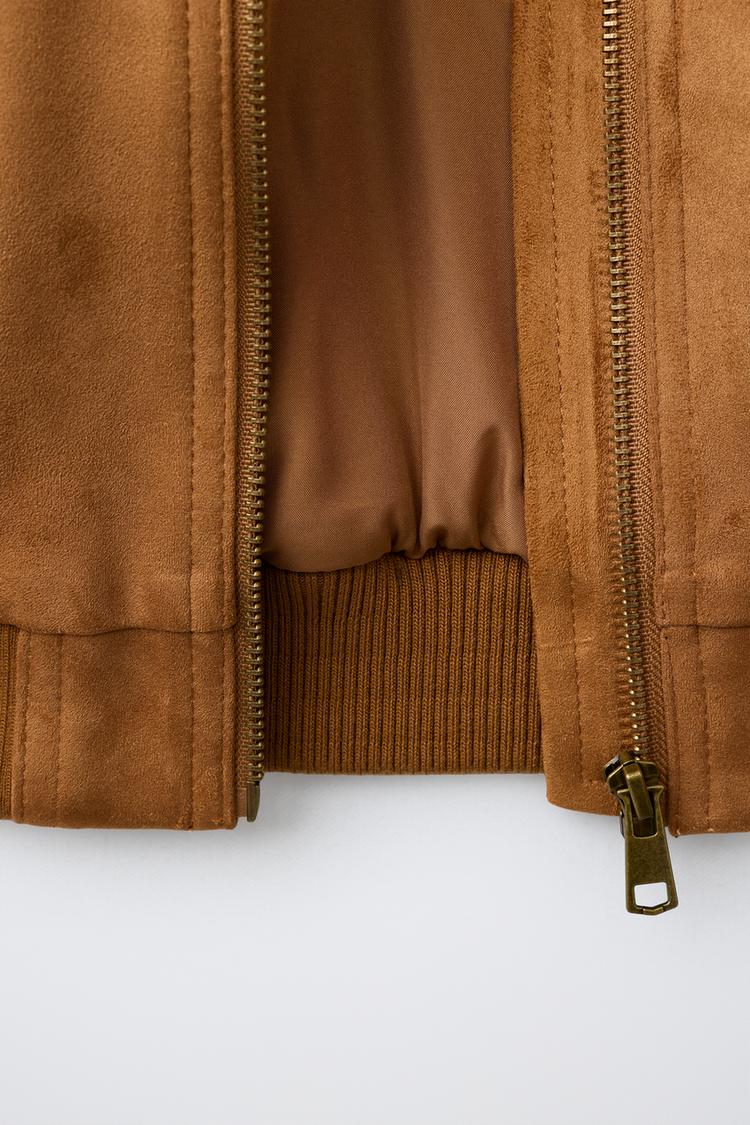 Chaqueta bomber de ante sintético 7