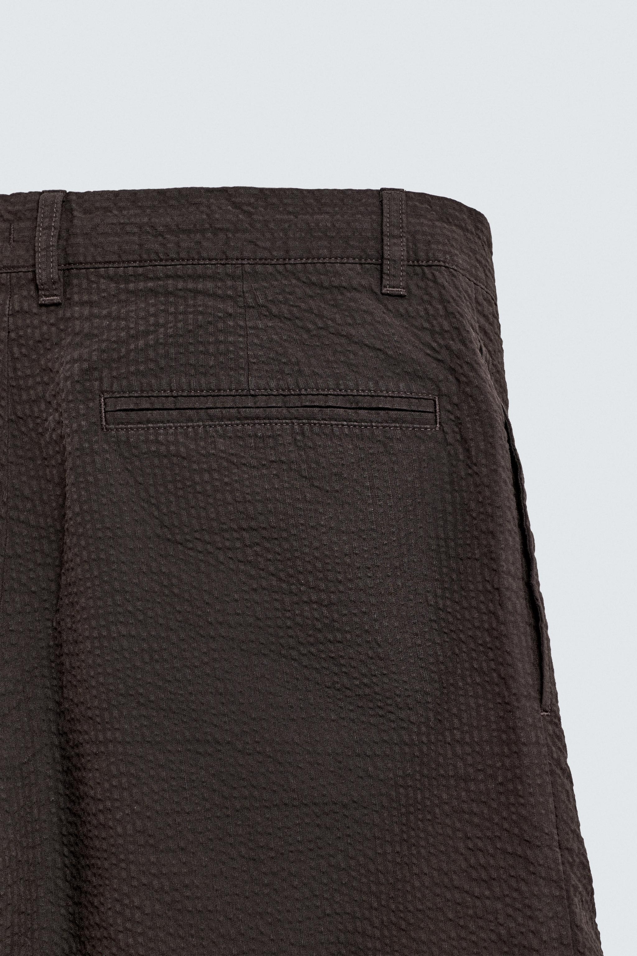 REGULAR FIT SEERSUCKER SHORTS