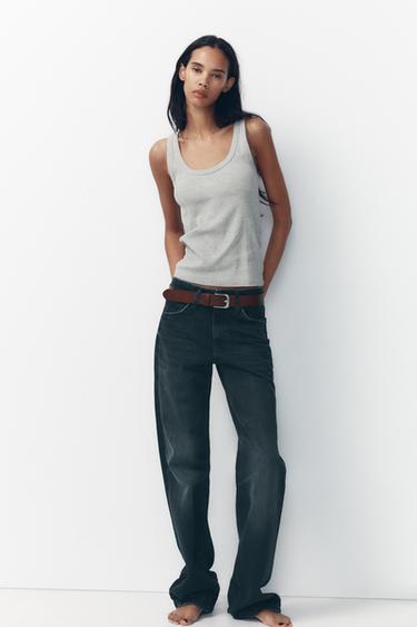 Zara TRF MID-RISE WIDE LEG JEANS - Midnight blue - Image 0