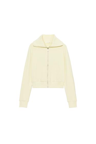 CHAQUETA FELPA CREMALLERA - Amarillo de Zara