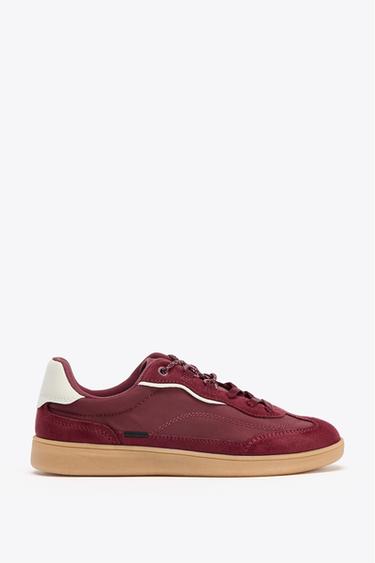 ZAPATILLAS DEPORTIVAS COMBINADAS - Rojo Burgundy de Zara