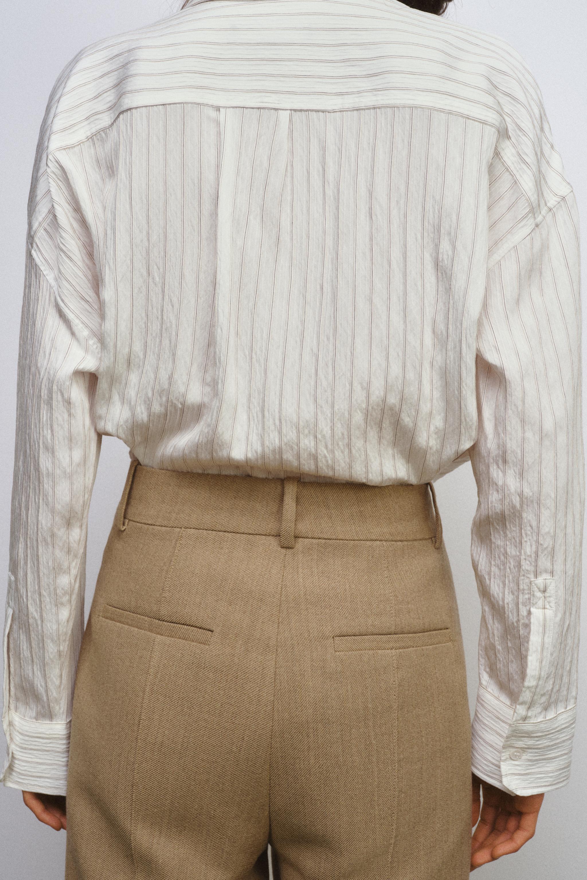 ZW COLLECTION FLOWY STRIPED SHIRT