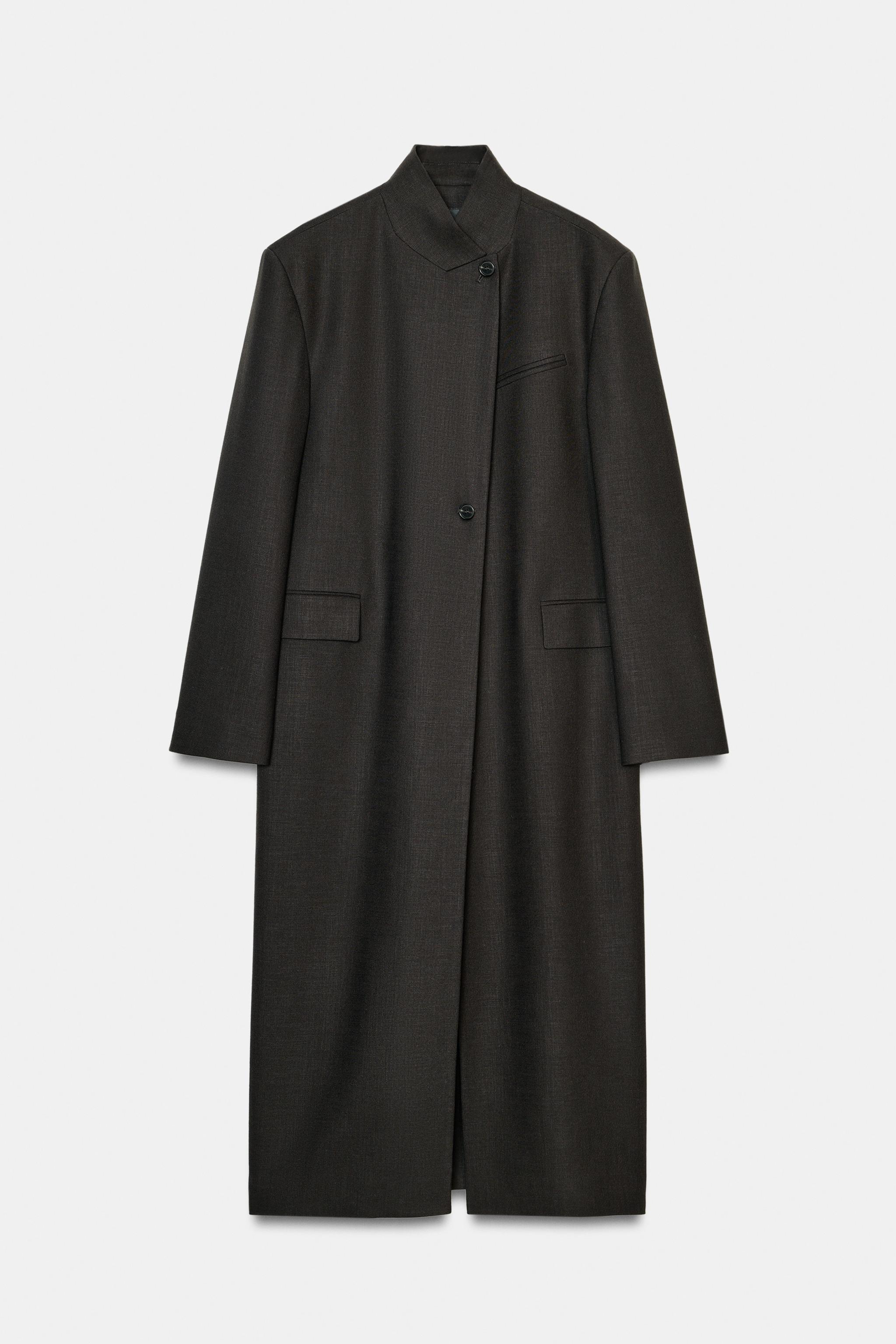 MANTEAU VESTE LONGUE AVEC LAINE ZW COLLECTION ÉDITION LIMITÉE