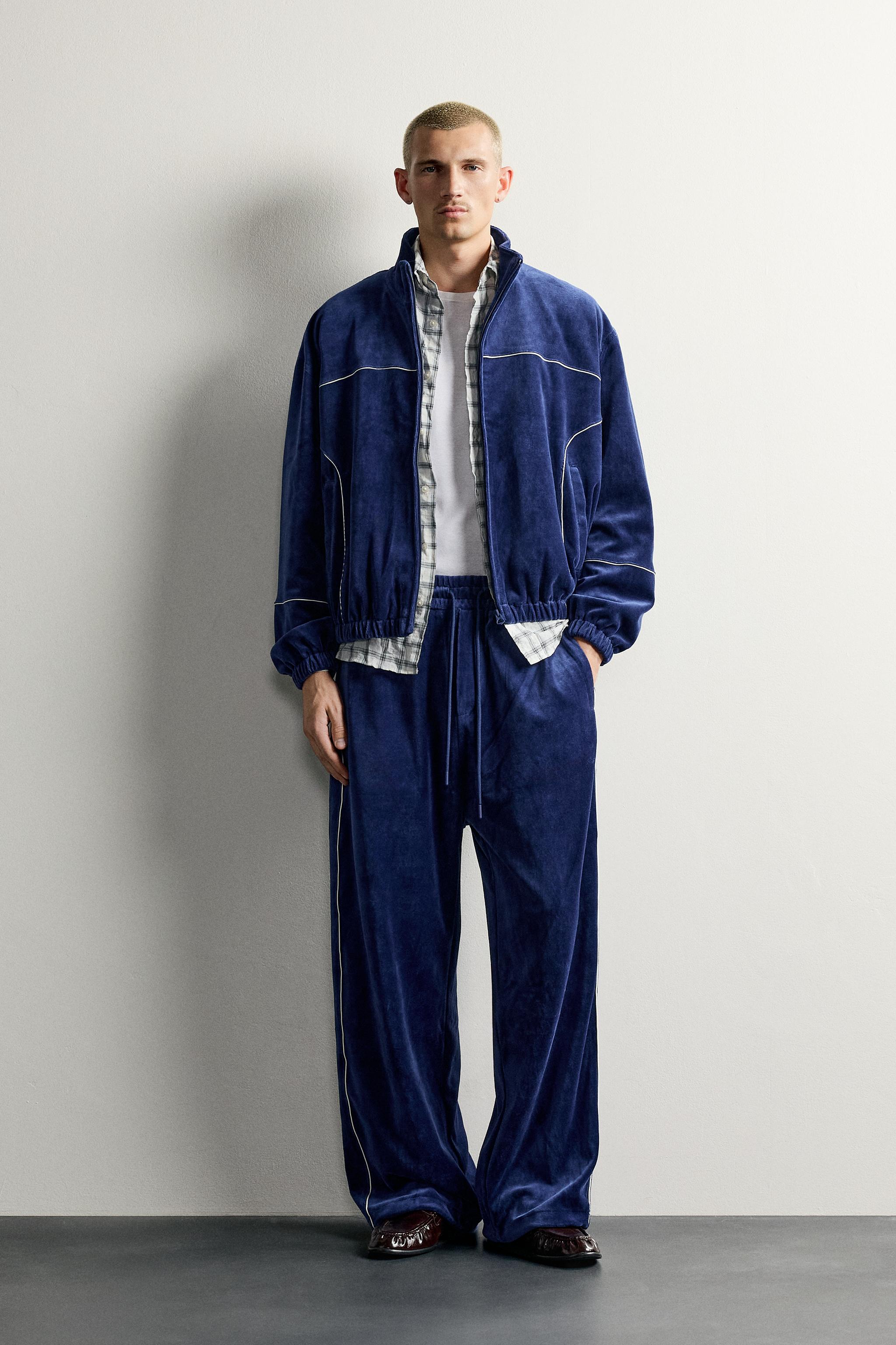 VESTE JOGGING RÉTRO VELOURS