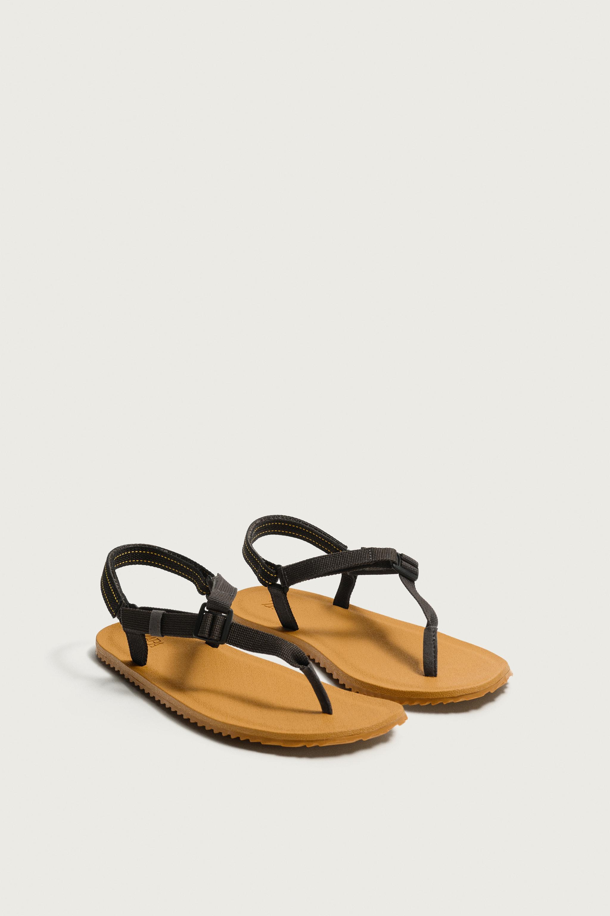 STRAPPY SANDALS — Yellow