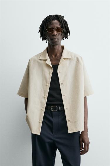 CAMISA ESTRUCTURA - Mantequilla de Zara