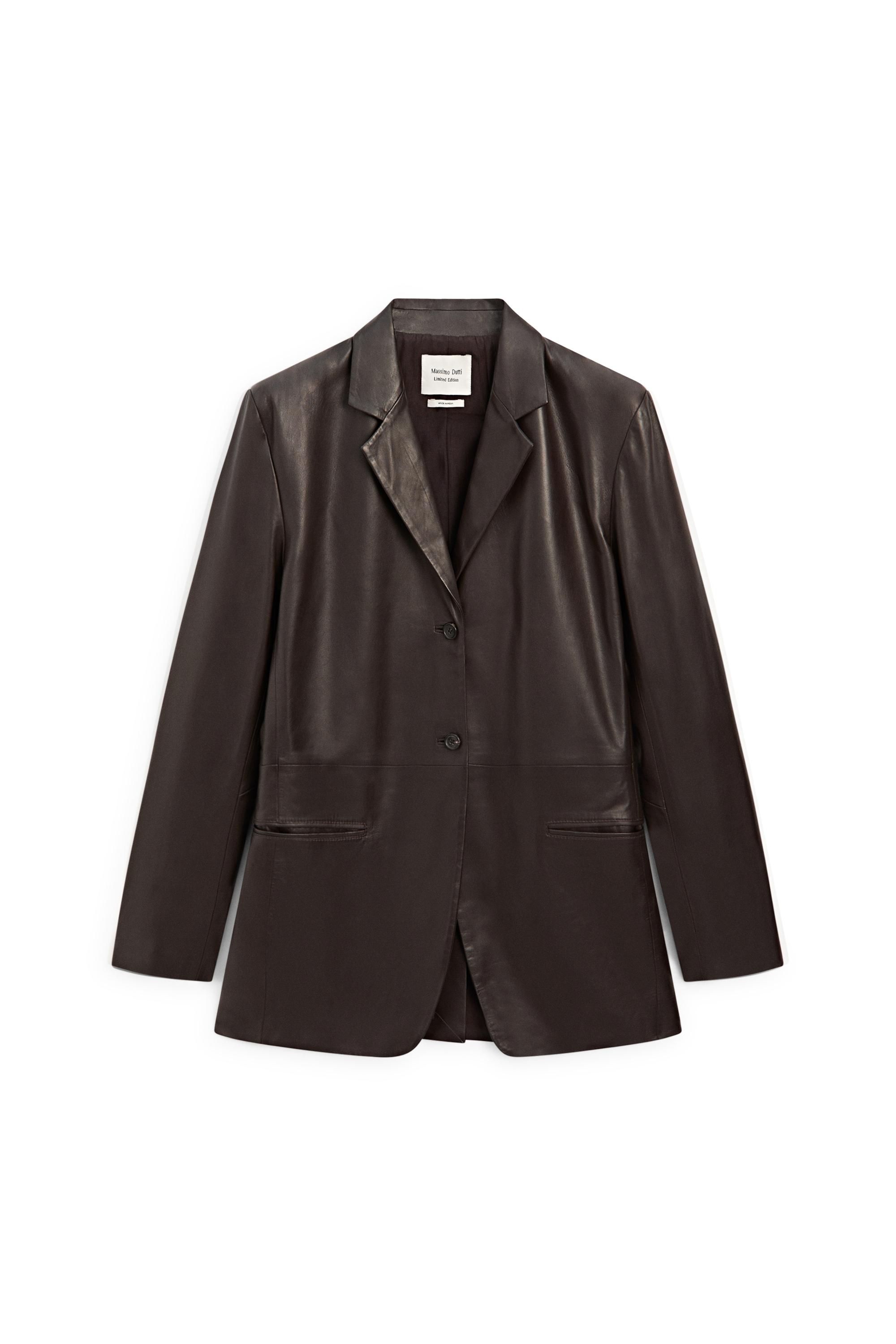 100% nappa leather blazer with pocket details - LIMITED EDITION