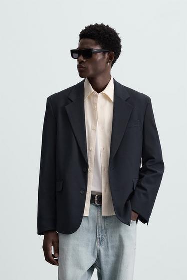 COMFORT SUIT BLAZER - Navy blue by Zara - Image 0