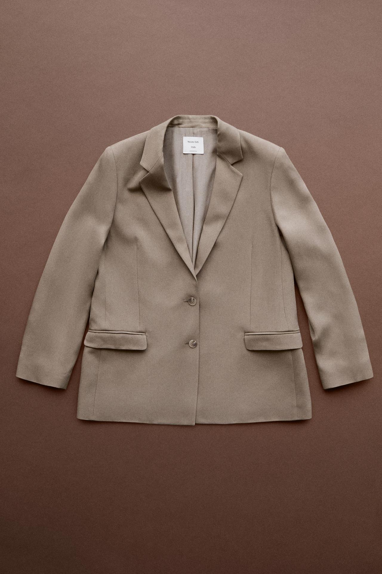 Fluid blazer - STUDIO — Stone