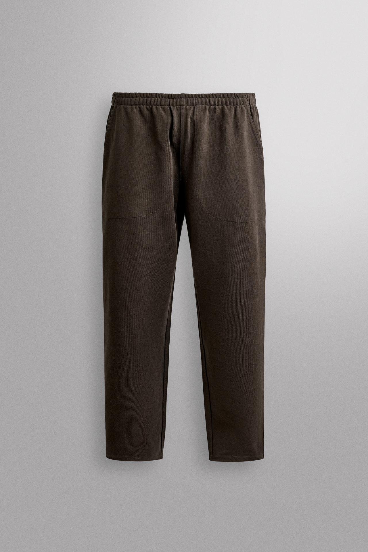 RELAXED FIT HEAVYWEIGHT SWEATPANTS — Brown