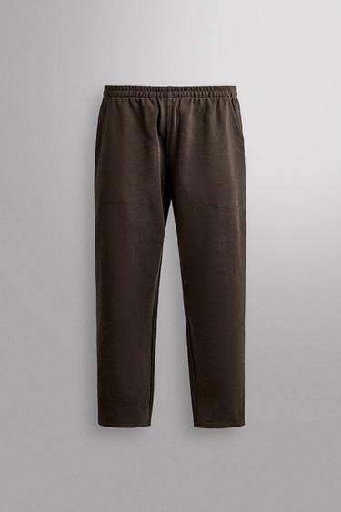 PANTALÓN JOGGER RELAXED FIT HEAVYWEIGHT - Marrón de Zara