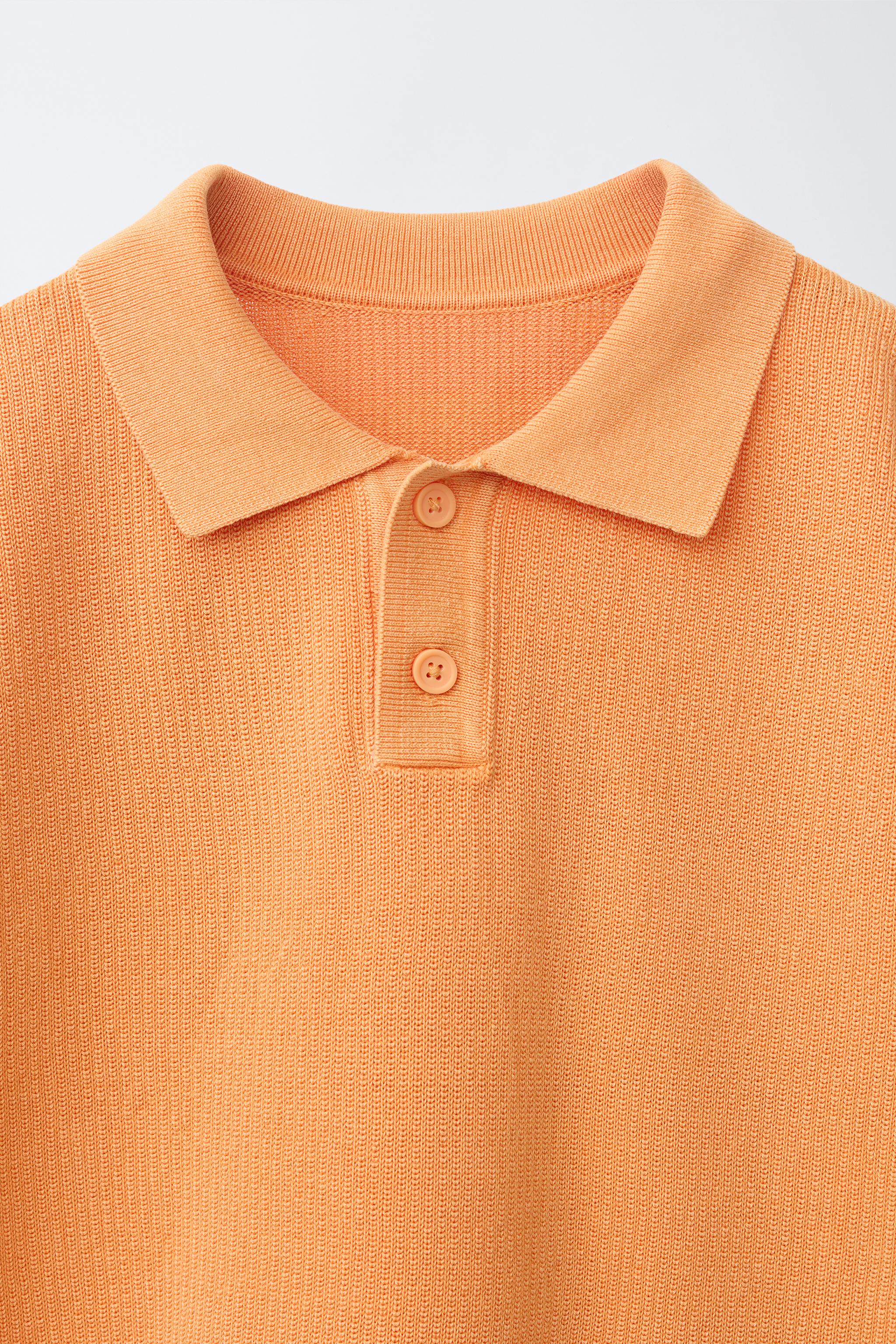 PLAIN TEXTURED POLO SHIRT
