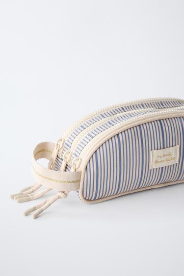 STRIPED PENCIL CASE - Blue by Zara - Image 2