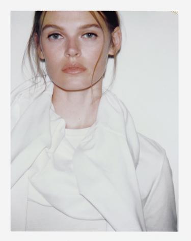 CAMISETA ALGODÓN MERCERIZADO - Branco de Zara