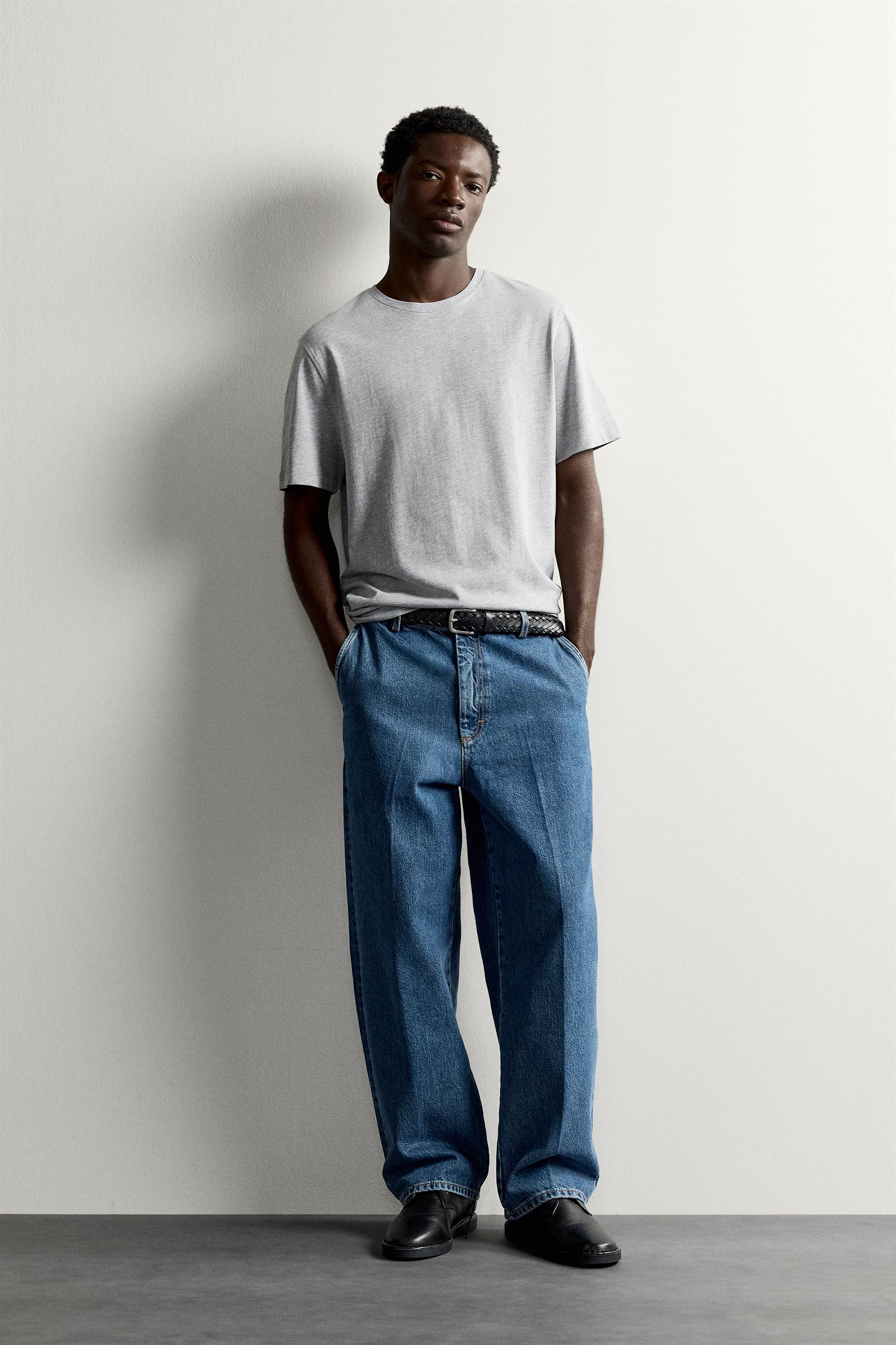 レギュラーフィットTシャツ - グレーマール | ZARA Japan / 日本