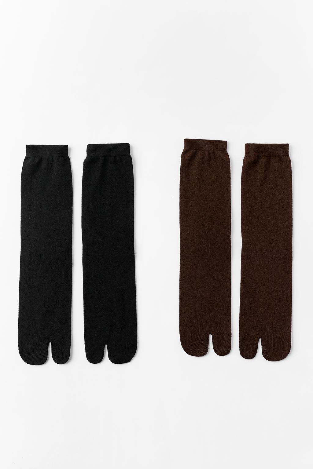 2-PACK OF WOOL BLEND TABI SOCKS