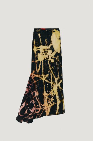 Zara LIMITED EDITION LONG SKIRT - Multicolored