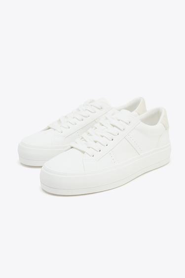 TENNIS DÉTAIL SURPIQÛRES - Blanc de Zara - Image 4