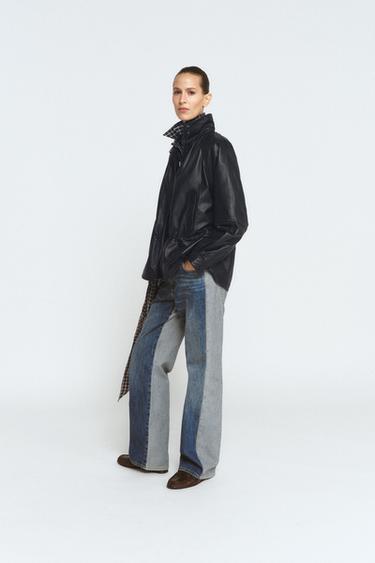 Zara 100% LEATHER JACKET ZW COLLECTION LIMITED EDITION - Black - Image 0
