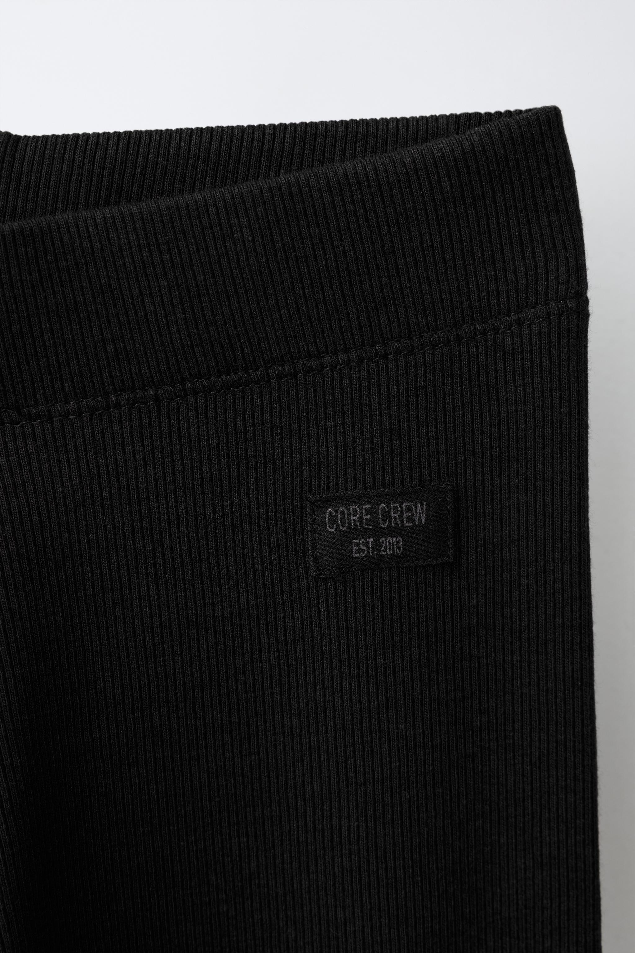 Детские леггинсы Zara LABEL DETAIL RIBBED LEGGINGS — фото 3