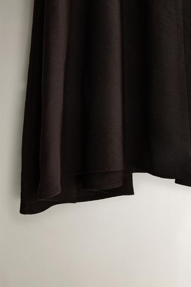ROBE DE PLAGE BRETELLES - Marron foncé de Zara - Image 4