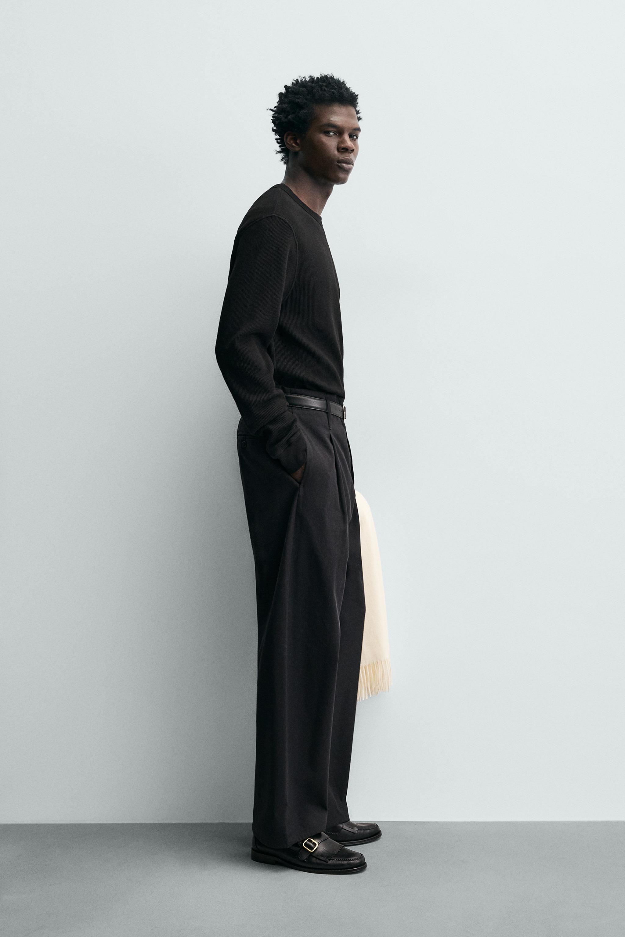 WAFFLE KNIT STRUCTURE T-SHIRT