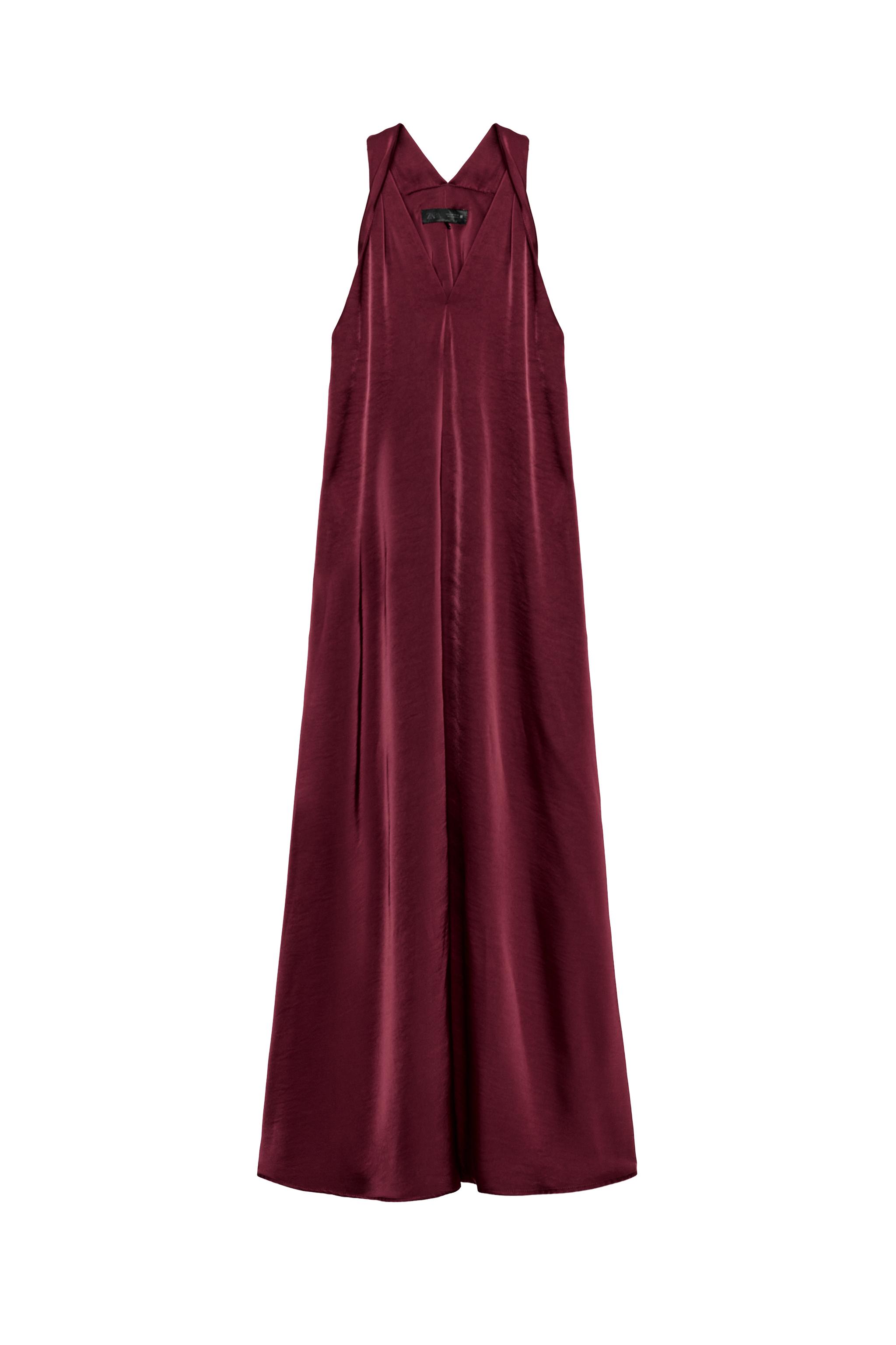 LONG SATIN DRESS