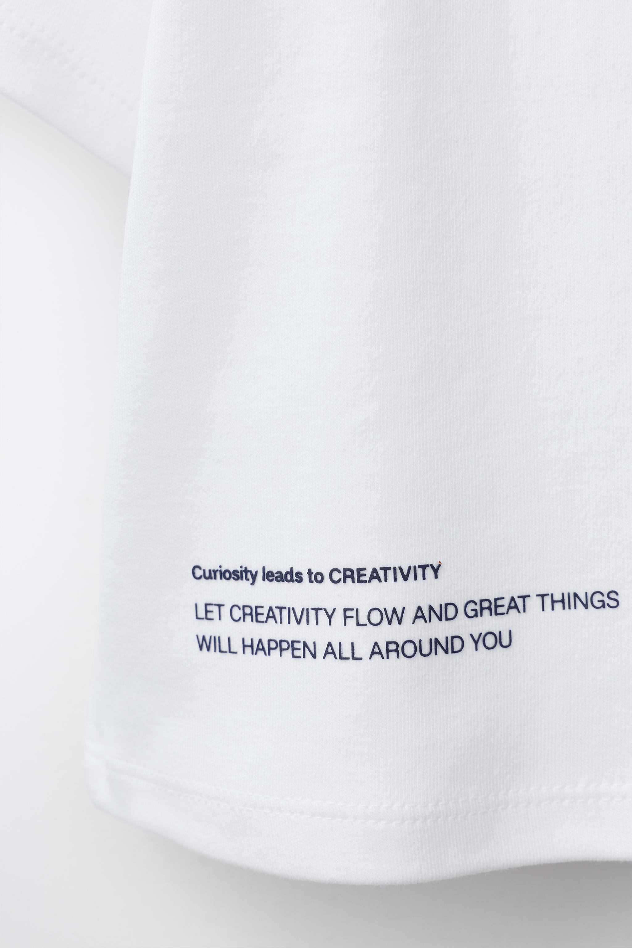 T-SHIRT EN INTERLOCK À INSCRIPTION