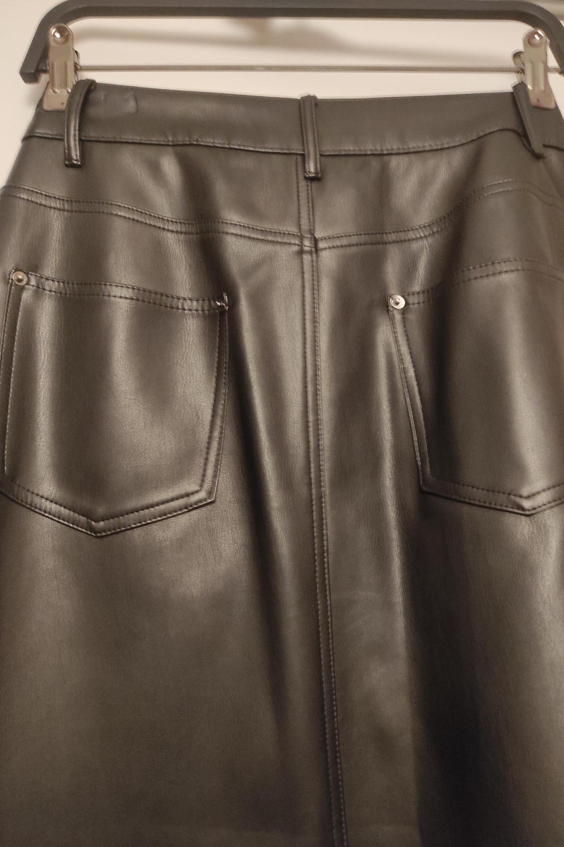 FAUX LEATHER PENCIL SKIRT - Image 2