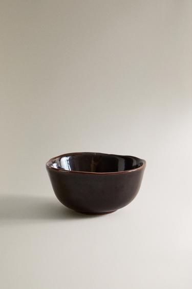 EARTHENWARE SNACK BOWL - Brown by Zara