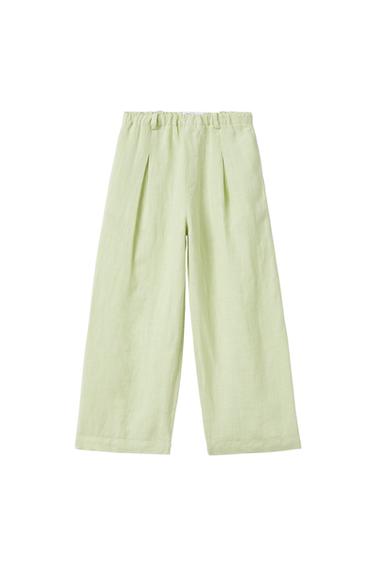 FLOWING LINEN TROUSERS