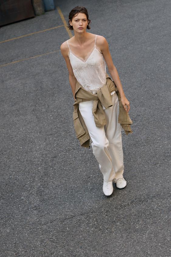 WRINKLED EFFECT CAMISOLE