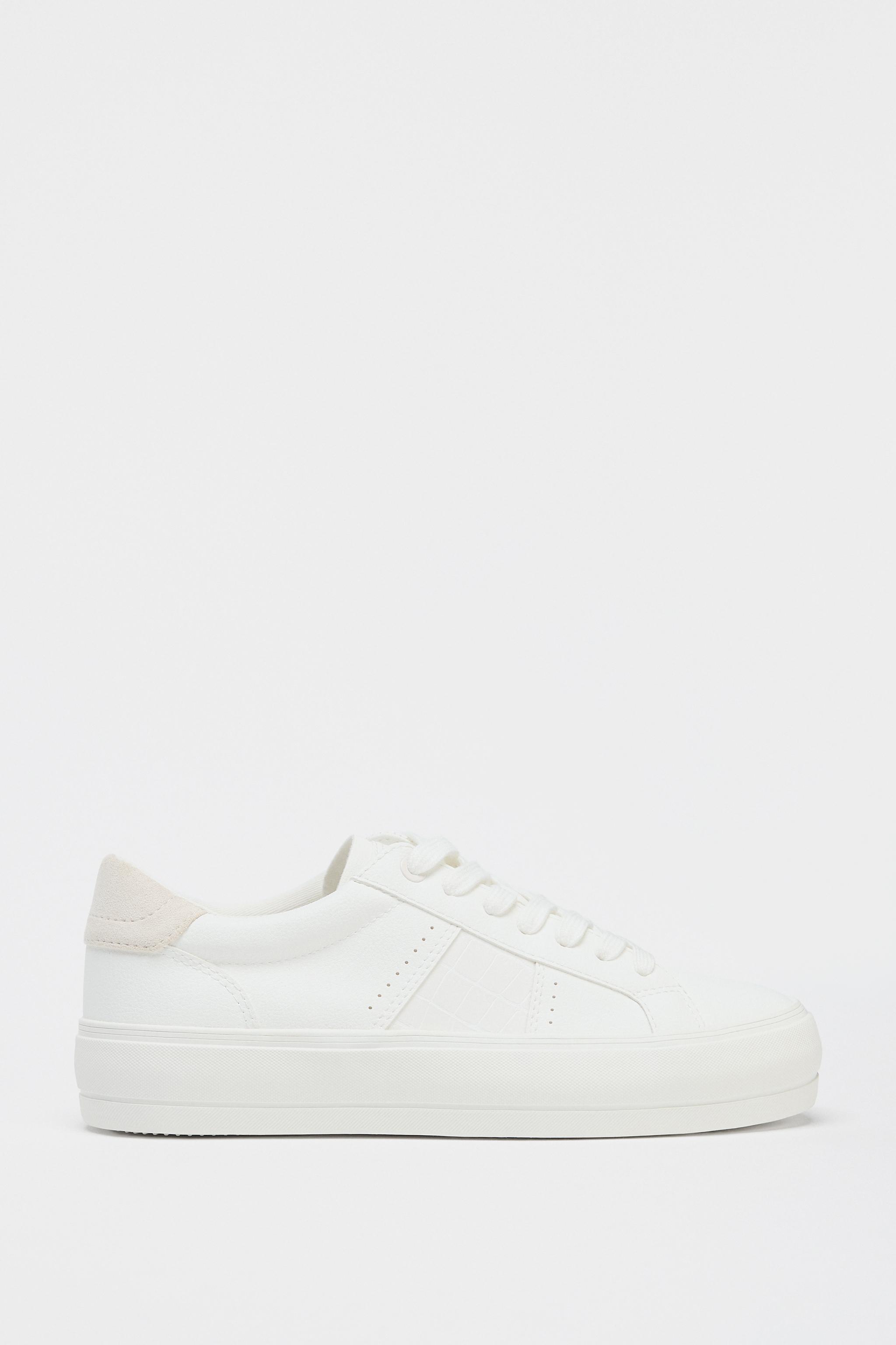 TOPSTITCHING DETAIL SNEAKERS