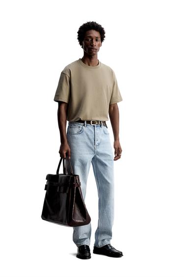 EXTRA HEAVYWEIGHT T-SHIRT - Taupe grey by Zara