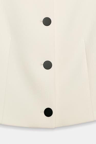 VESTE COURTE ZW COLLECTION - Beige de Zara - Image 6