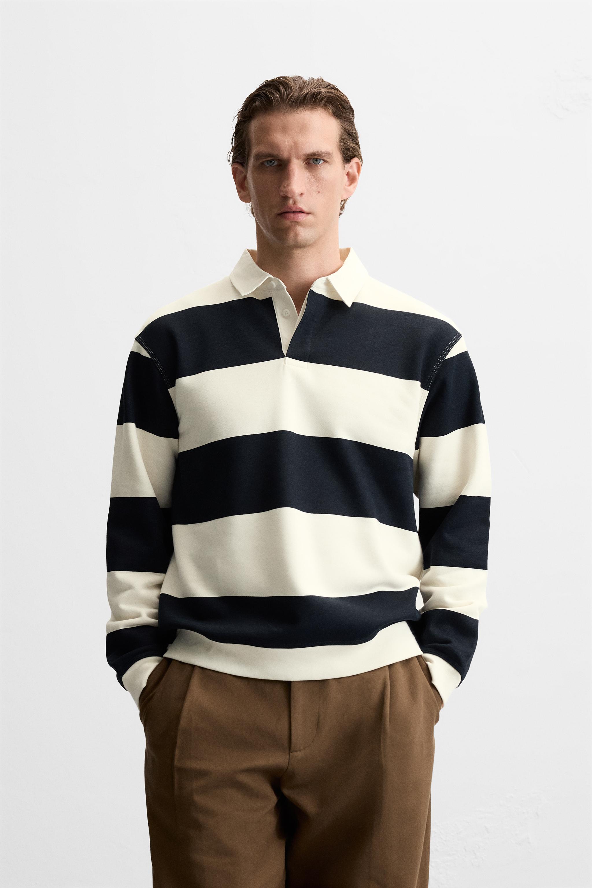 Polos manga larga hombre zara on sale