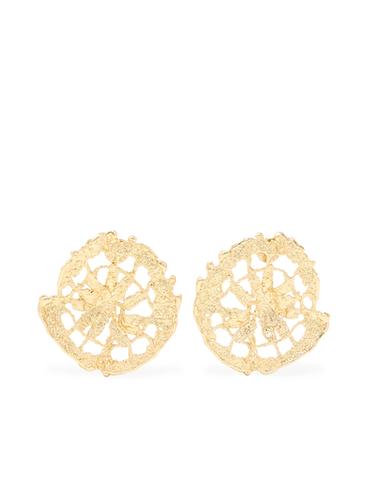 Boucles d'oreilles circulaires dentelle - Doré de Zara