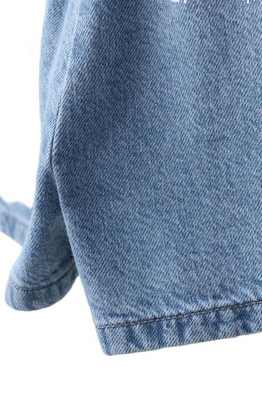 MONON DENIM CORTO LACITOS - Azul claro de Zara