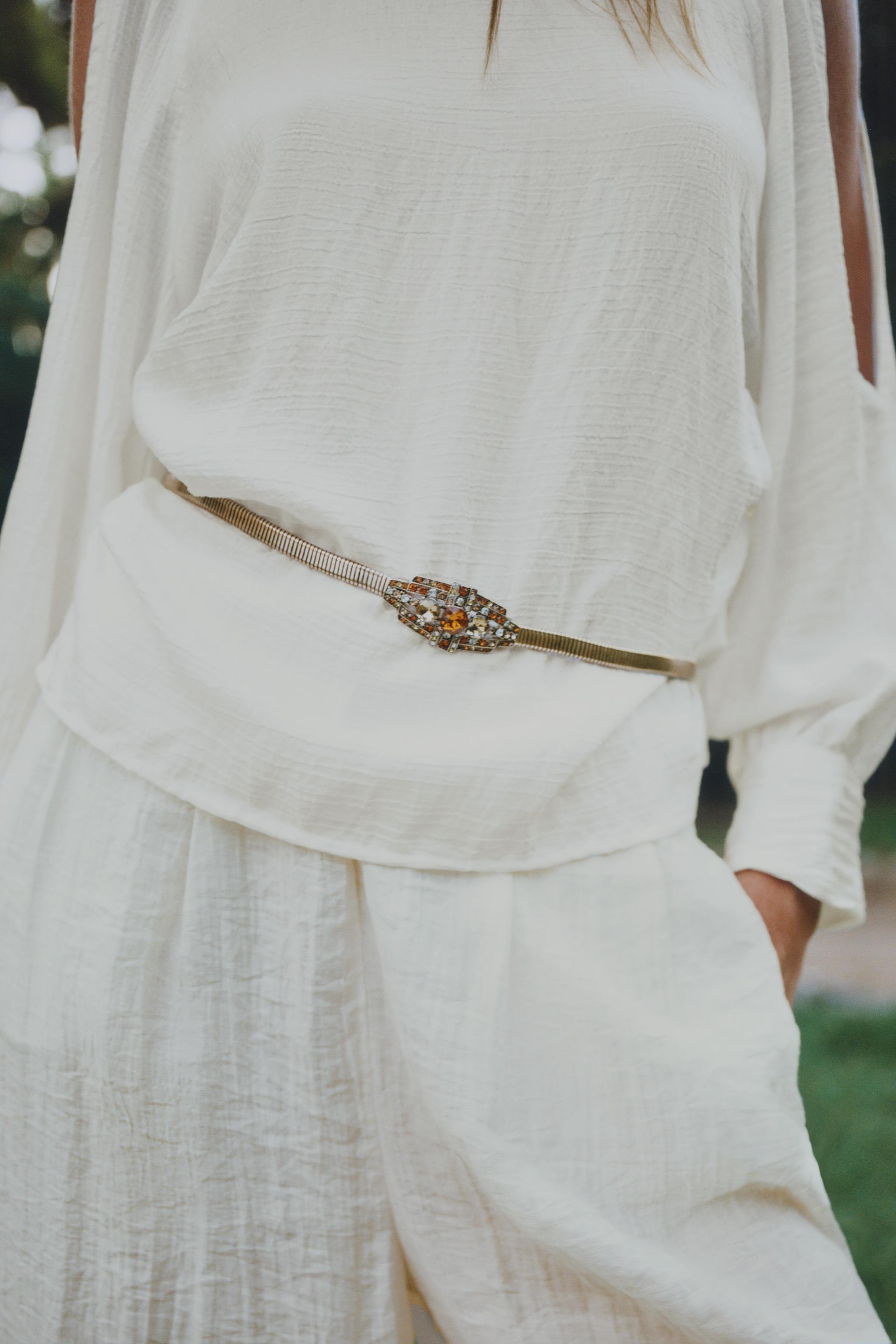 JEWEL STRETCH BELT — Golden