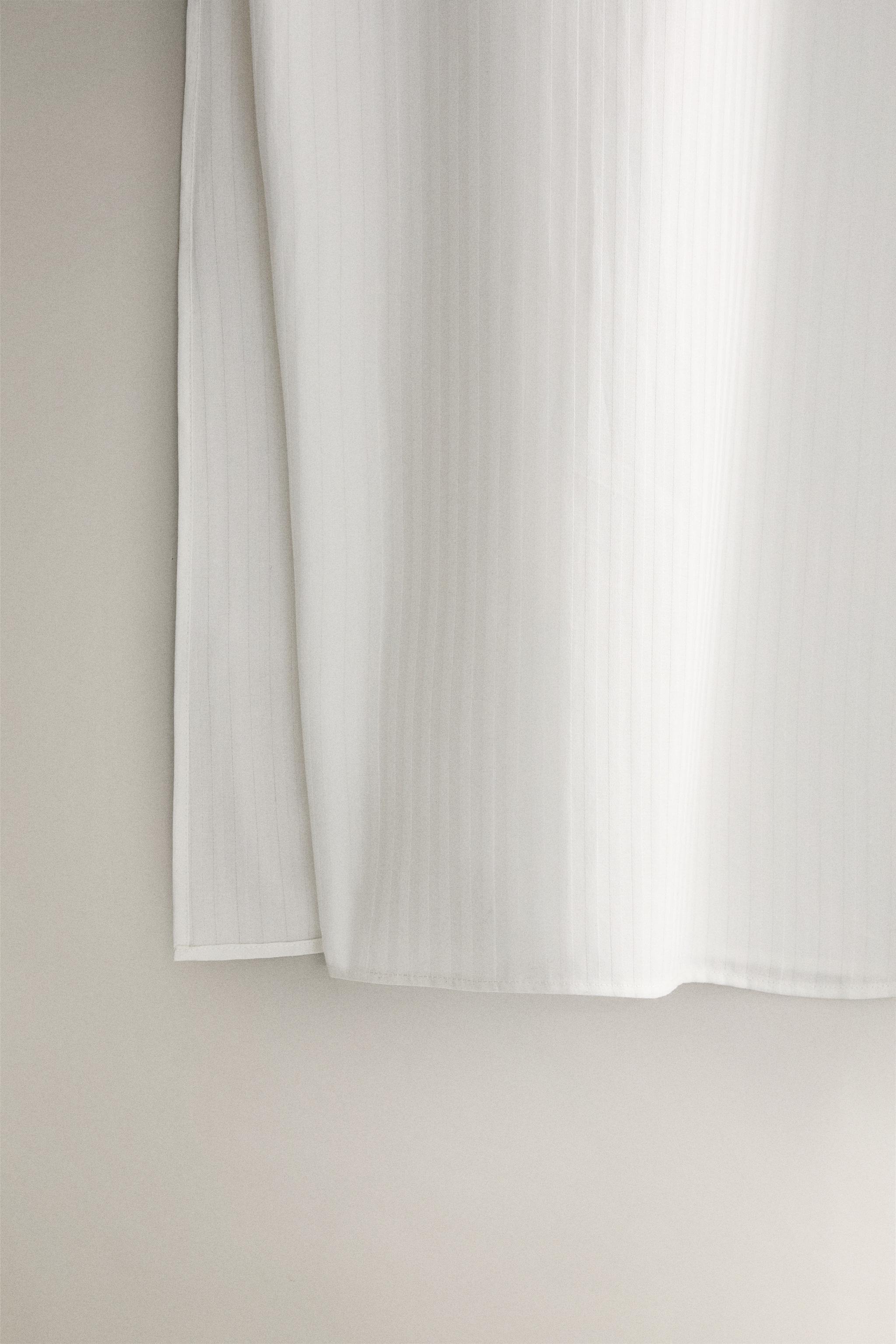 CHEMISE DE NUIT JACQUARD RAYURES