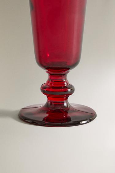 FLÛTE EN VERRE DE NOËL - Rouge de Zara - Image 3