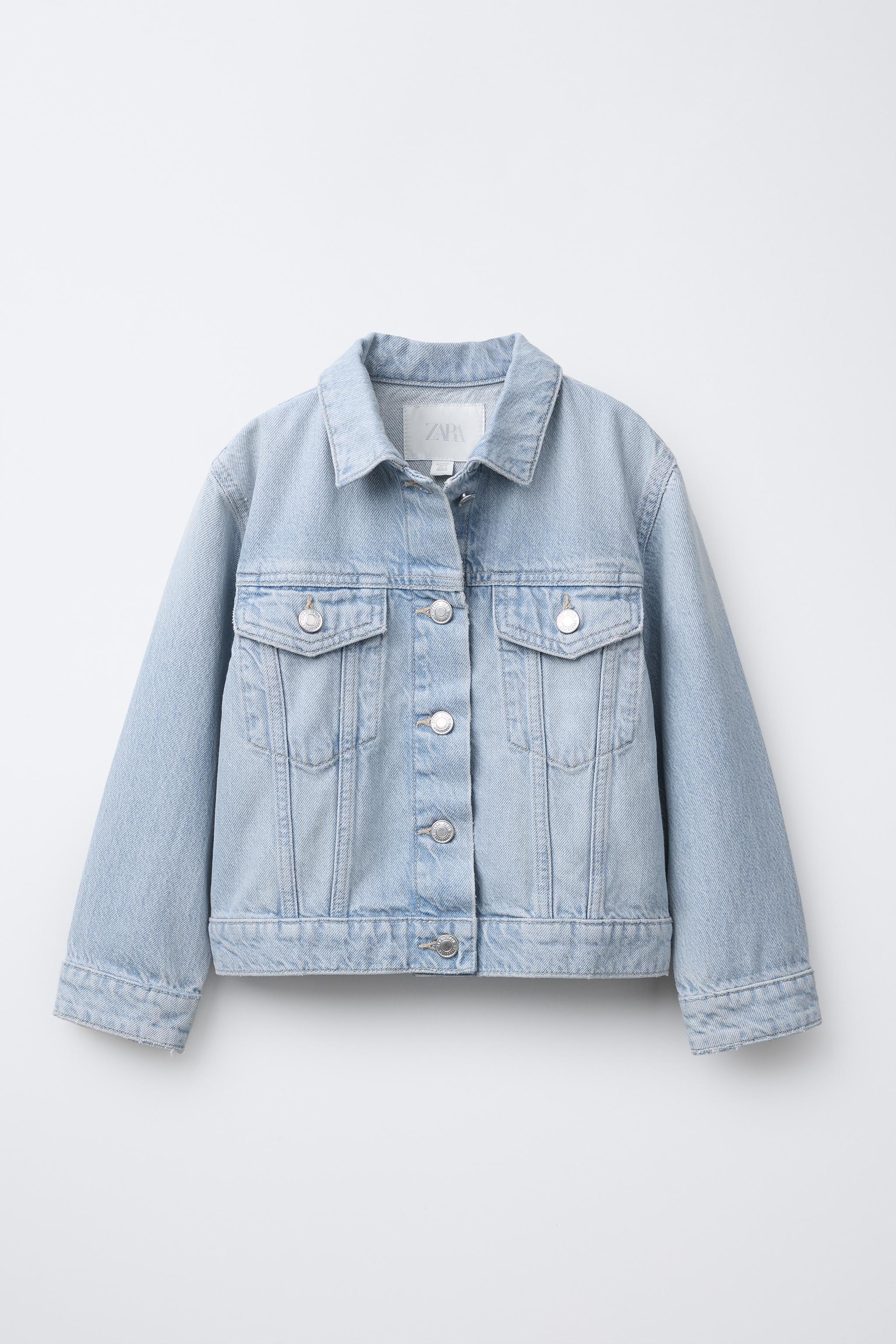 Giacca Denim Giacca Jeans Donna Zara Jean Jacket Giubbotto Jeans
